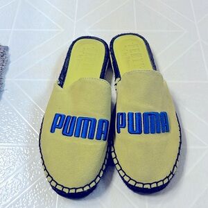 Fenty Puma by Rihanna Espandrille Sulphur Spring Blue Black Slip On Slides 8